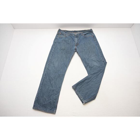 Levi's 559 Relaxed Straight Fit Rugged Blue Denim Jeans Mens Size 38 x 32 - Picture 2 of 8